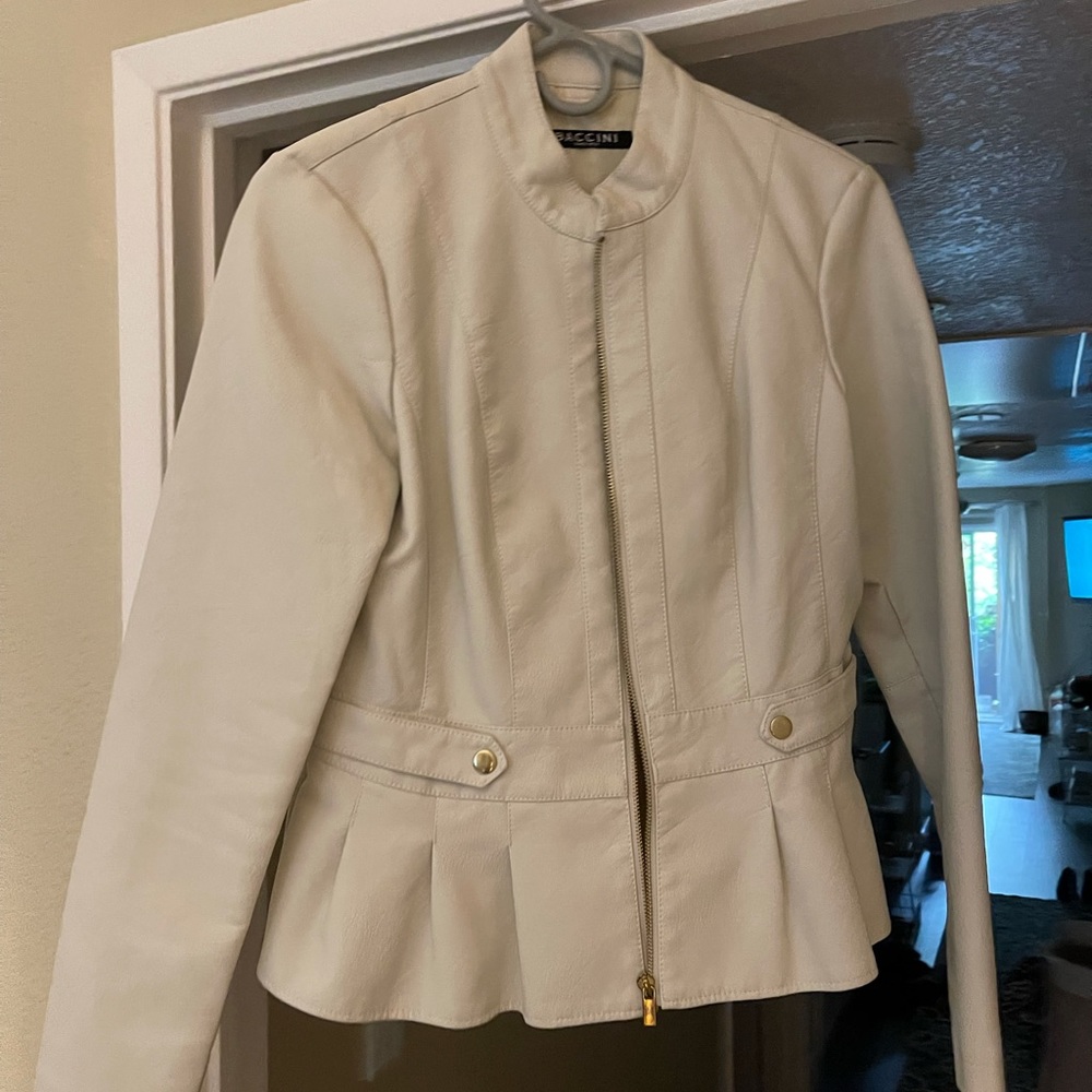 Leather coat